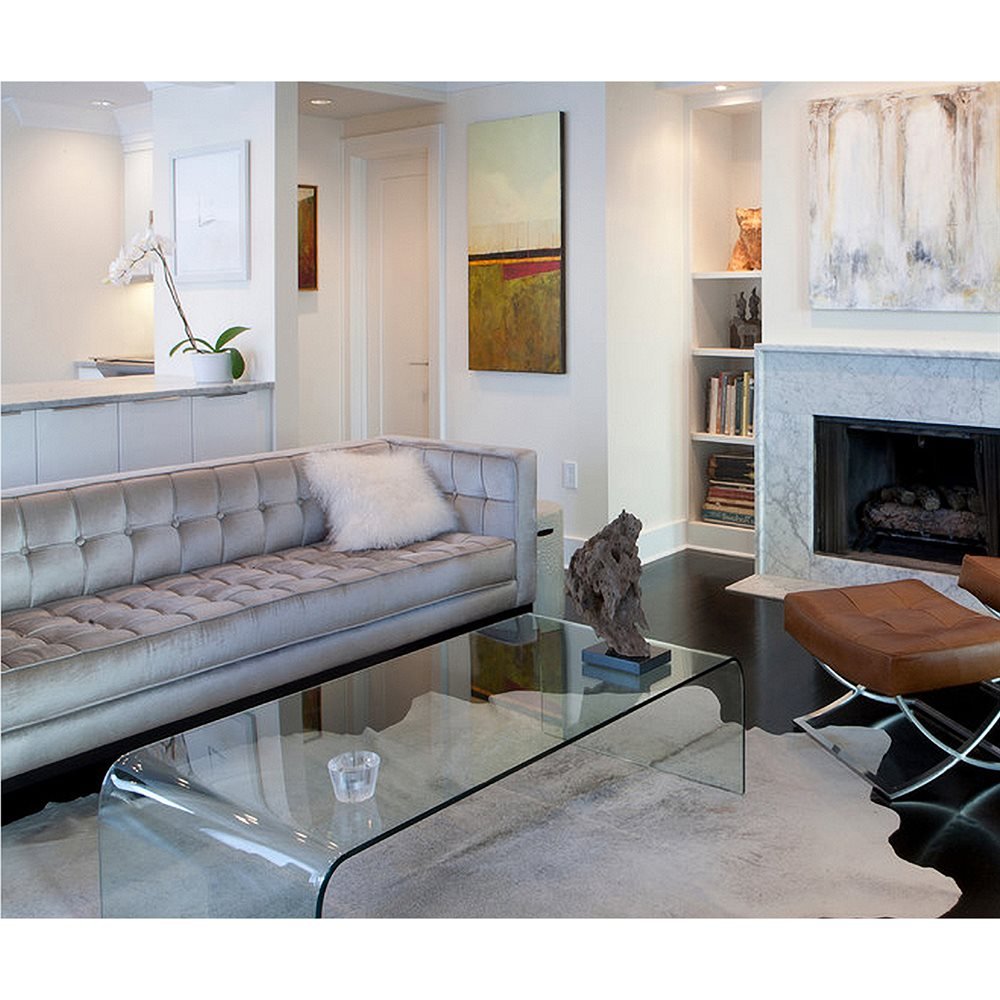 6' X 7' Natural Cowhide Cowhide Print Area Rug