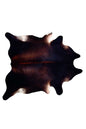 6' X 7' Brown And Black Cowhide Cowhide Print Area Rug