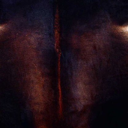 6' X 7' Brown And Black Cowhide Cowhide Print Area Rug