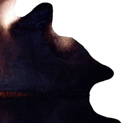 6' X 7' Brown And Black Cowhide Cowhide Print Area Rug