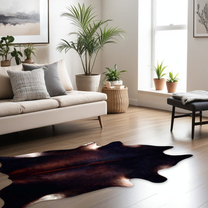 72" X 84" Dark Brindle Cowhide - Rug