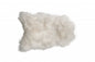 2' X 3' White Natural Wool Long-Haired Sheepskin Area Rug