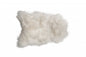 2' X 3' White Natural Wool Long-Haired Sheepskin Area Rug