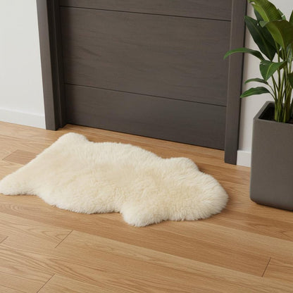 2' X 3' White Animal Print Area Rug