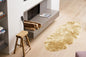 6' Black Genuine Sheepskin Animal Print Shag Area Rug