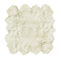6' X 8' Natural New Zealand Sheepskin Area Rug