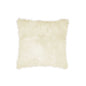 18" Natural Sheepskin Throw Pillow
