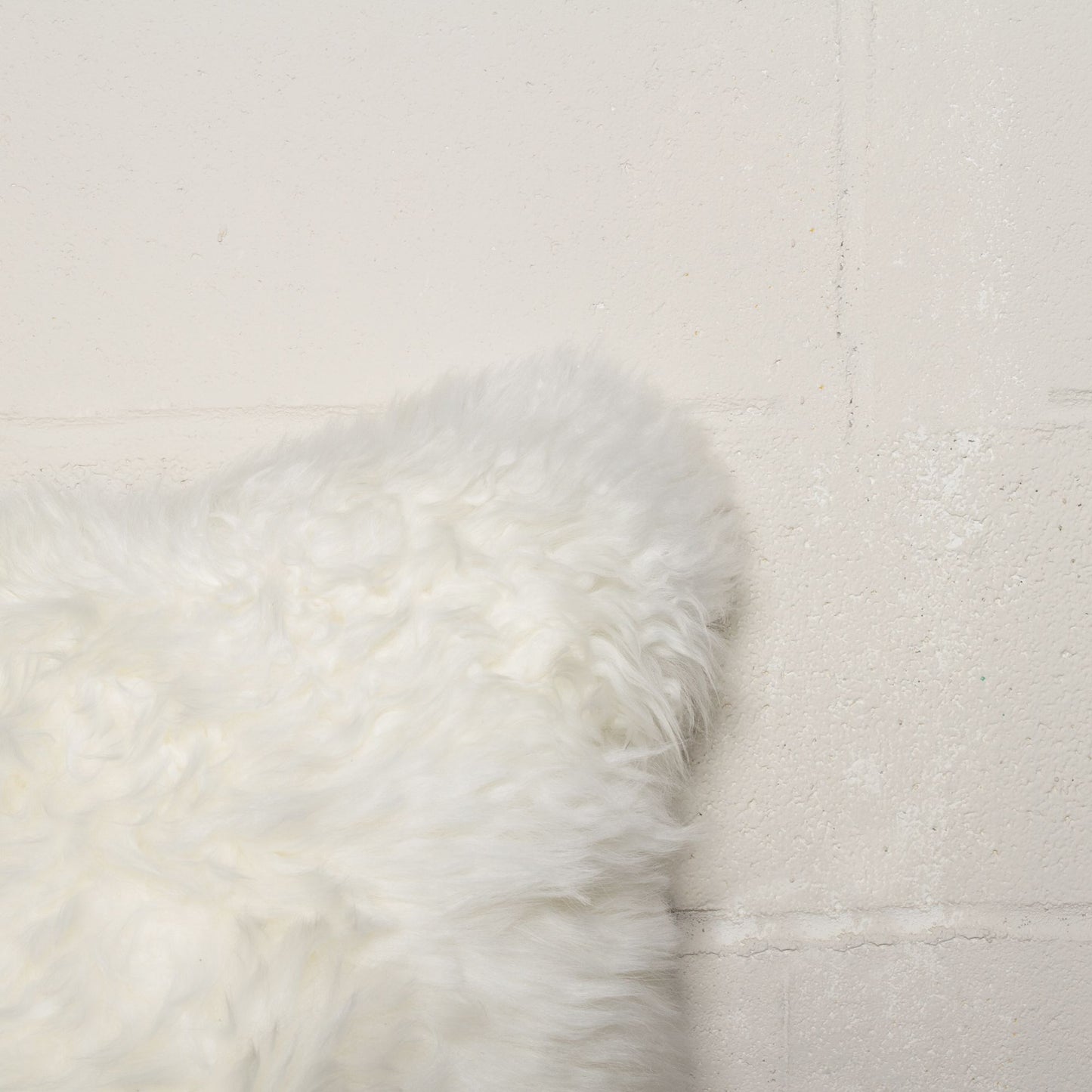 18" Natural Sheepskin Throw Pillow
