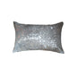 12" X 20" Black Cowhide Throw Pillow