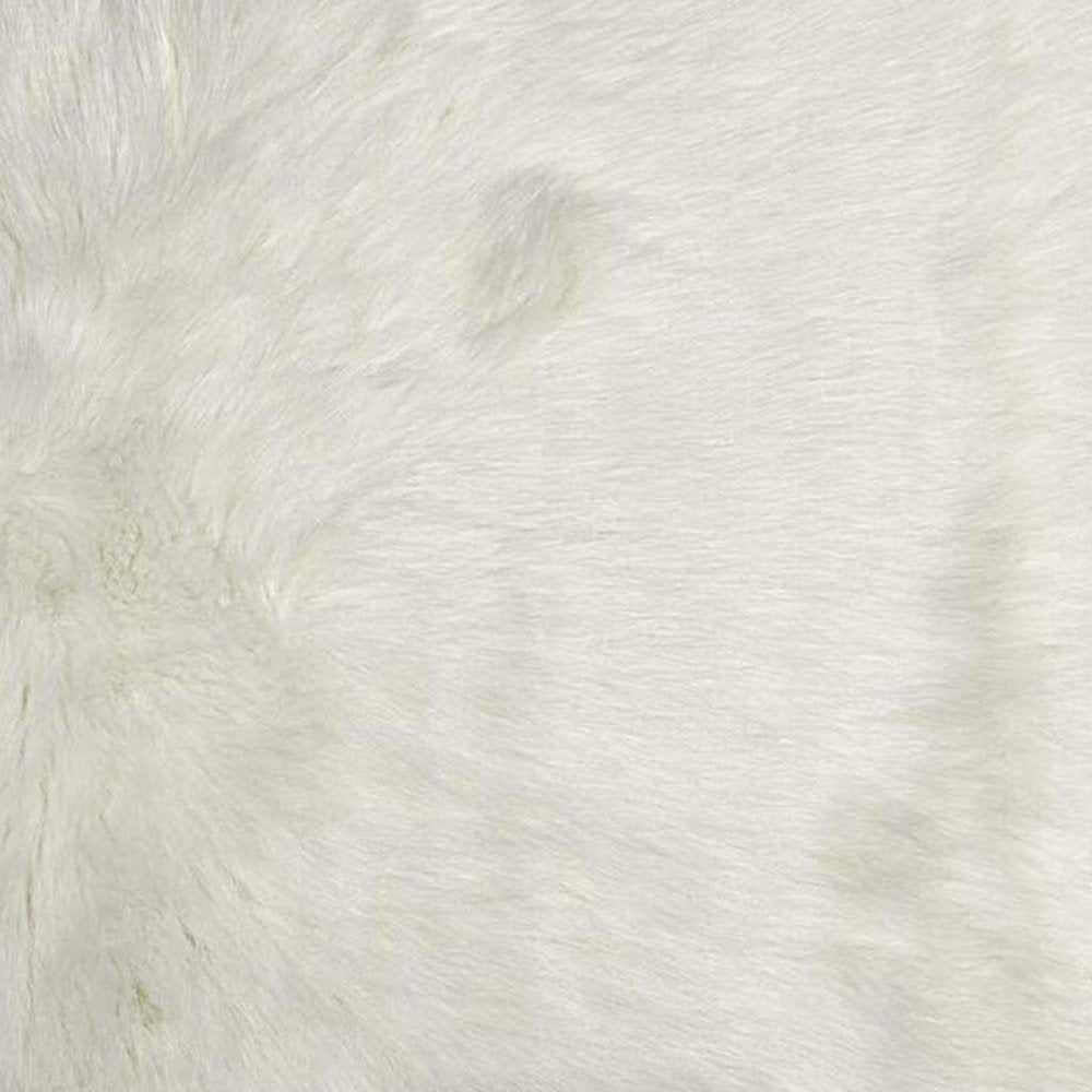 3' X 5' Gray Faux Fur Shag Area Rug