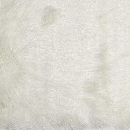 3' X 5' Gray Faux Fur Shag Area Rug