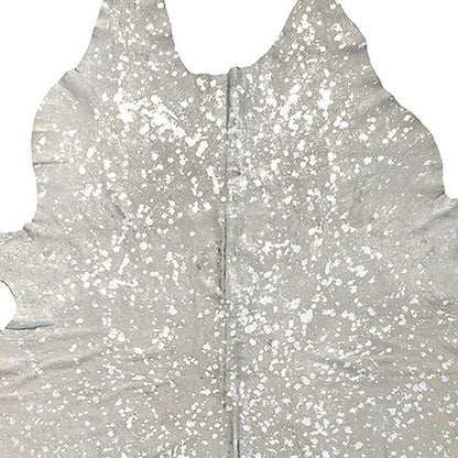 6' X 7' Natural Cowhide Cowhide Print Area Rug