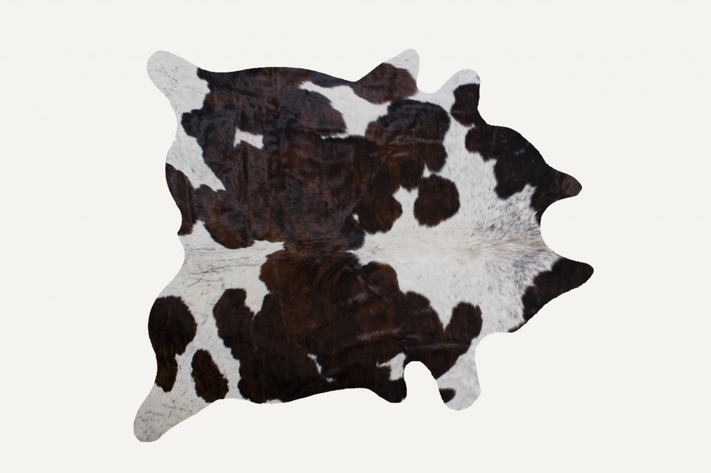 6' X 7' Brown And Black Cowhide Cowhide Print Area Rug