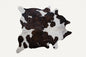 6' X 7' Brown And Black Cowhide Cowhide Print Area Rug