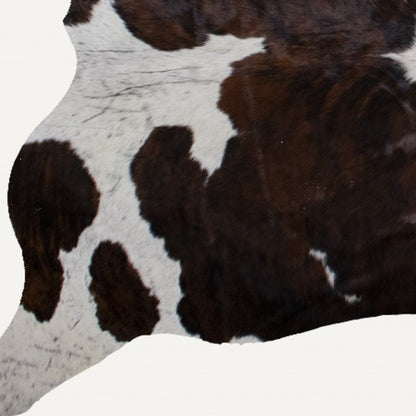 6' X 7' Brown And Black Cowhide Cowhide Print Area Rug