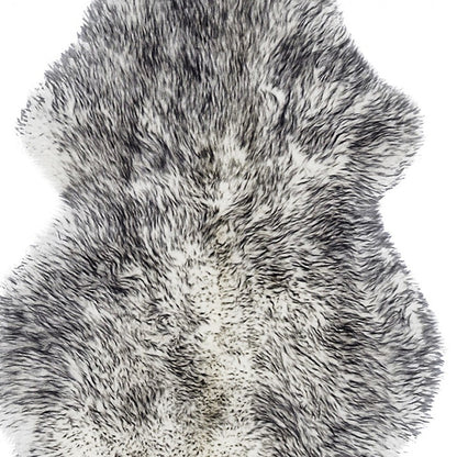 Gradient Grey Animal Print Area Rug