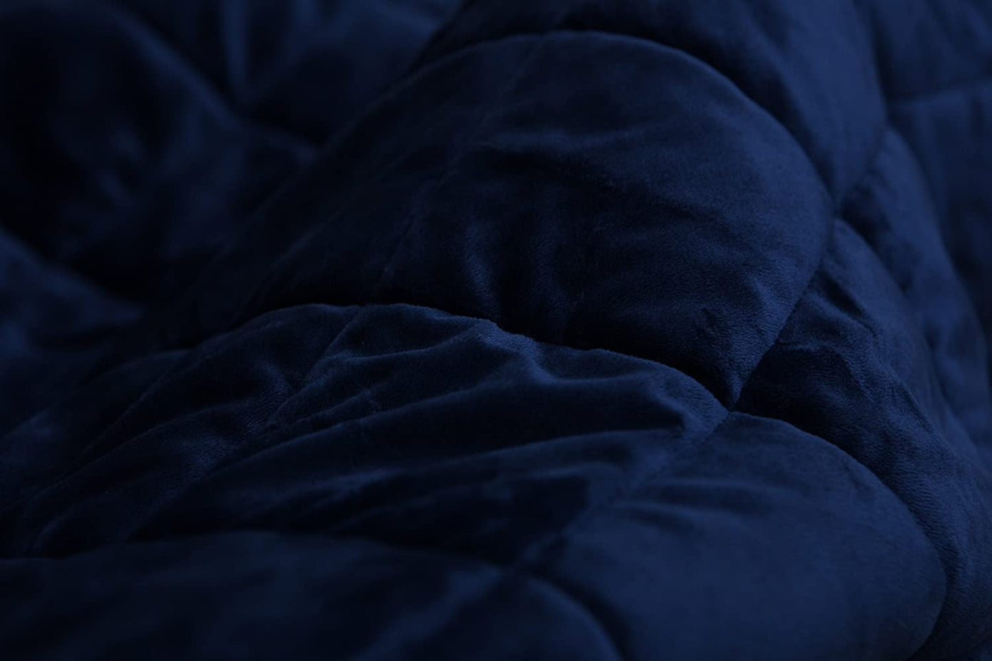 60" X 80" Navy Blue Microfiber Quilted Plush Throw Blanket