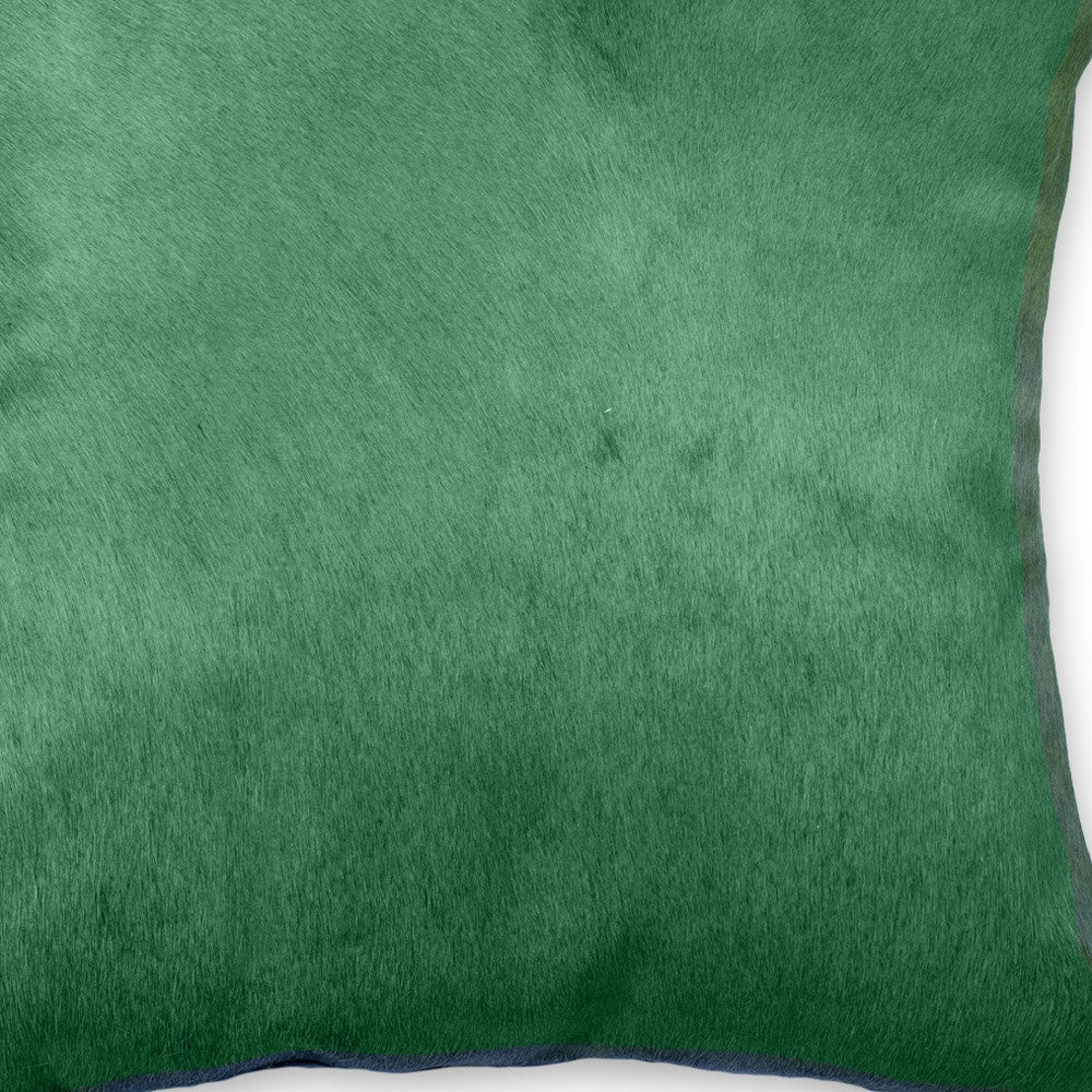 18" Verde Cowhide Throw Pillow