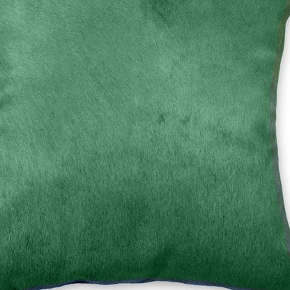 18" White And Black Cowhide Throw Pillow