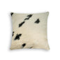 18" Orange Genuine Cowhide Throw Pillow