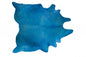 6' X 7' Navy Blue Cowhide Cowhide Area Rug