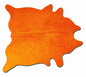 6' X 7' Red Cowhide Area Rug