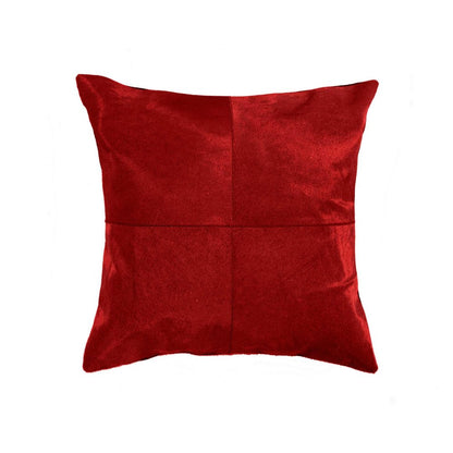 18" Chocolate Brown Cowhide Throw Pillow