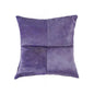 18" Purple Cowhide Throw Pillow
