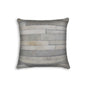 18" Tan Cowhide Throw Pillow