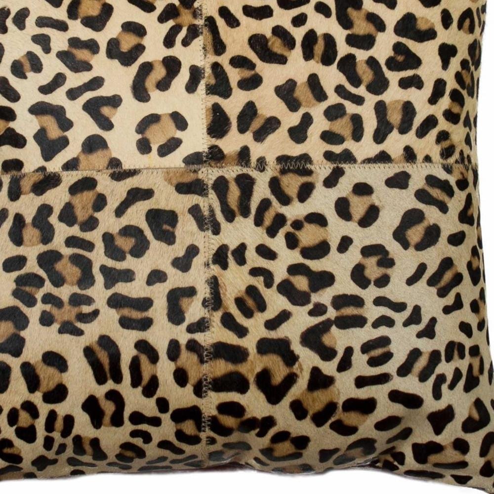 18" X 18" X 5" Leopard Quattro  Pillow