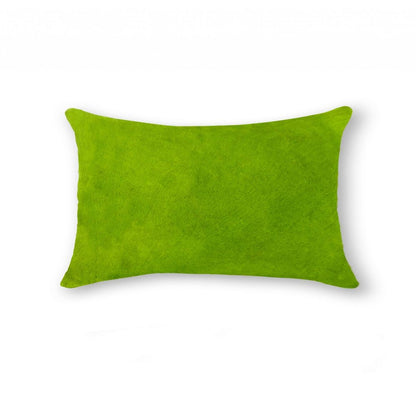 12" X 20" Tan Cowhide Throw Pillow