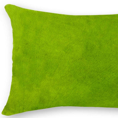12" X 20" Natural Cowhide Lumbar Throw Pillow