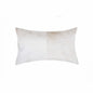 12" X 20" Natural Cowhide Lumbar Throw Pillow