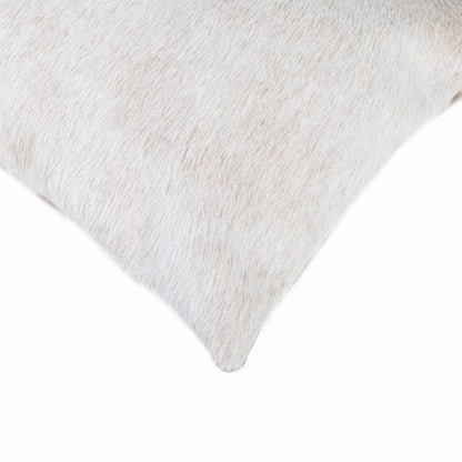 12" X 20" Natural Cowhide Lumbar Throw Pillow