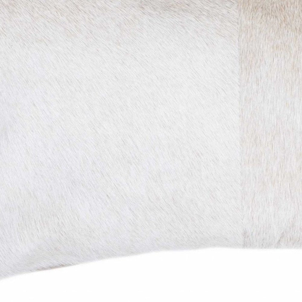 12" X 20" Tan Cowhide Throw Pillow