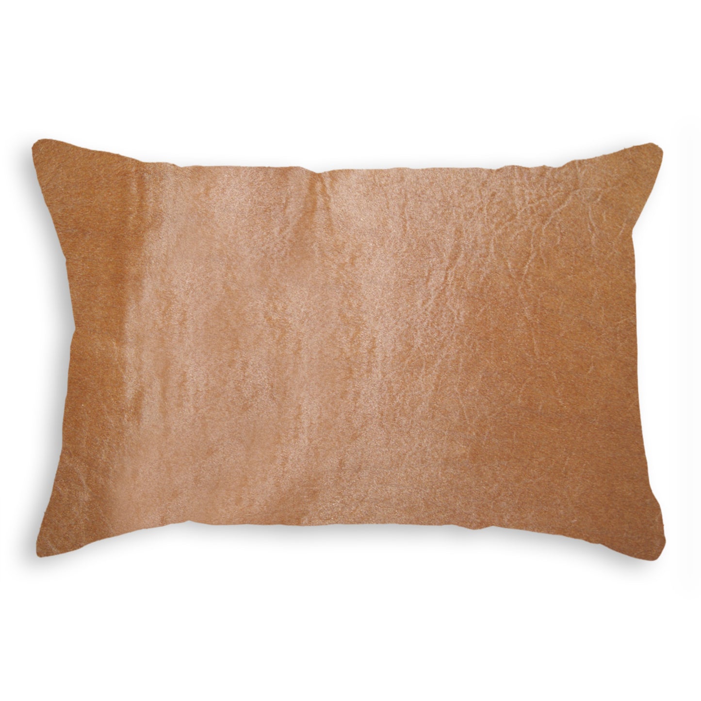 12" X 20" Natural Cowhide Lumbar Throw Pillow