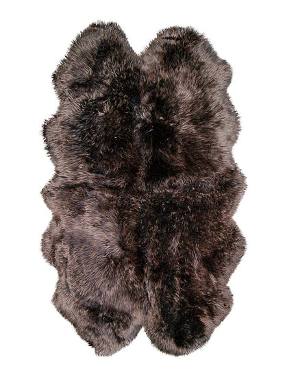 4' X 6' Chocolate Genuine Sheepskin Area Rug