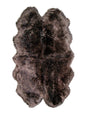 4' X 6' Chocolate Genuine Sheepskin Area Rug