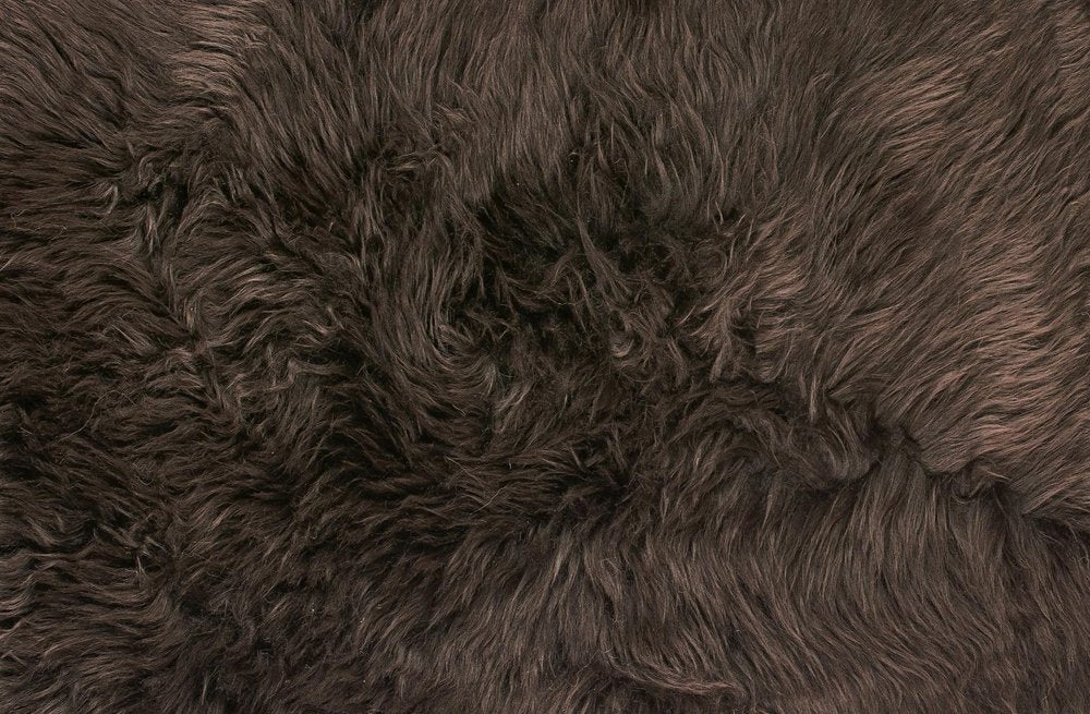 4' X 6' Chocolate Genuine Sheepskin Area Rug