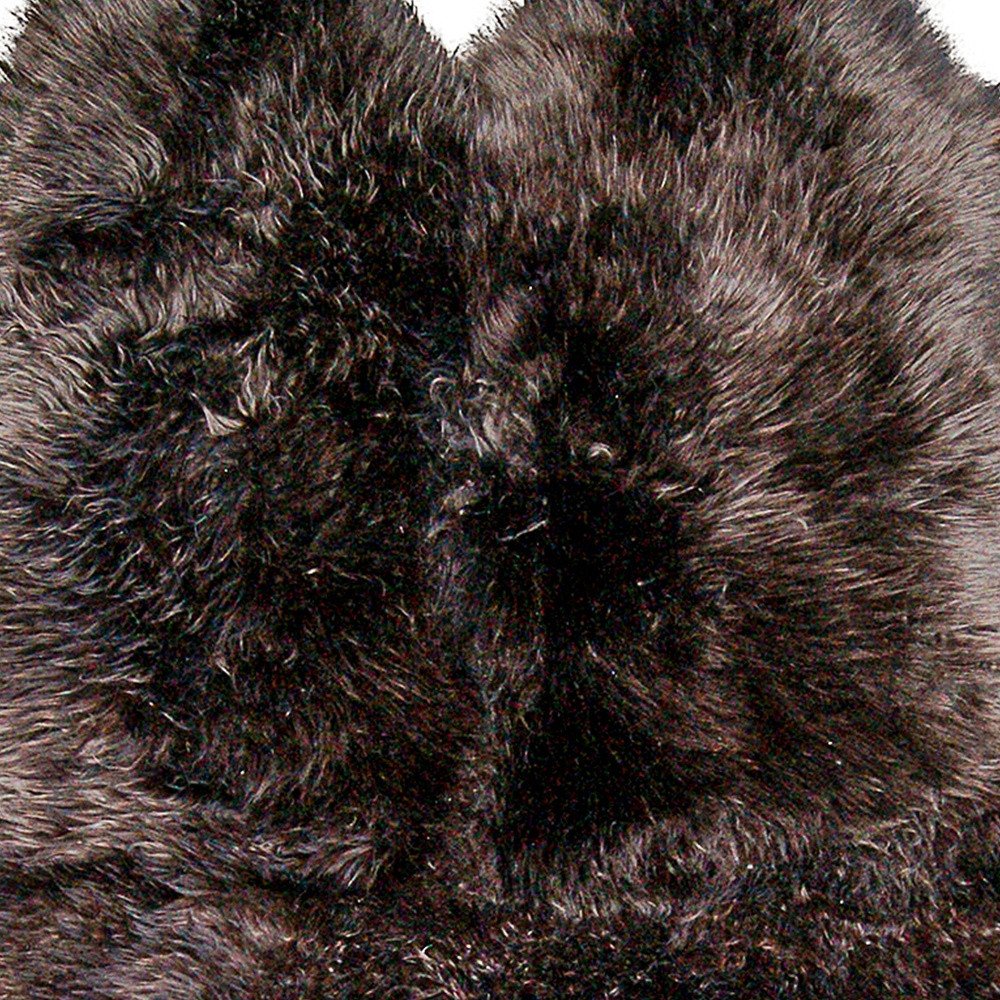 4' X 6' Chocolate Genuine Sheepskin Area Rug