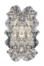 4' X 6' Gray Genuine Sheepskin Handmade Area Rug