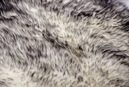 4' X 6' Gray Genuine Sheepskin Handmade Area Rug