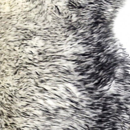 4' X 6' Gray Genuine Sheepskin Handmade Area Rug