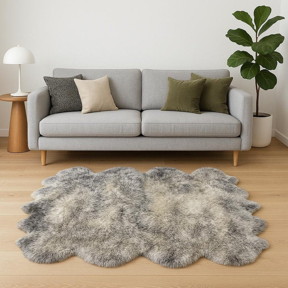 Black Animal Print Area Rug