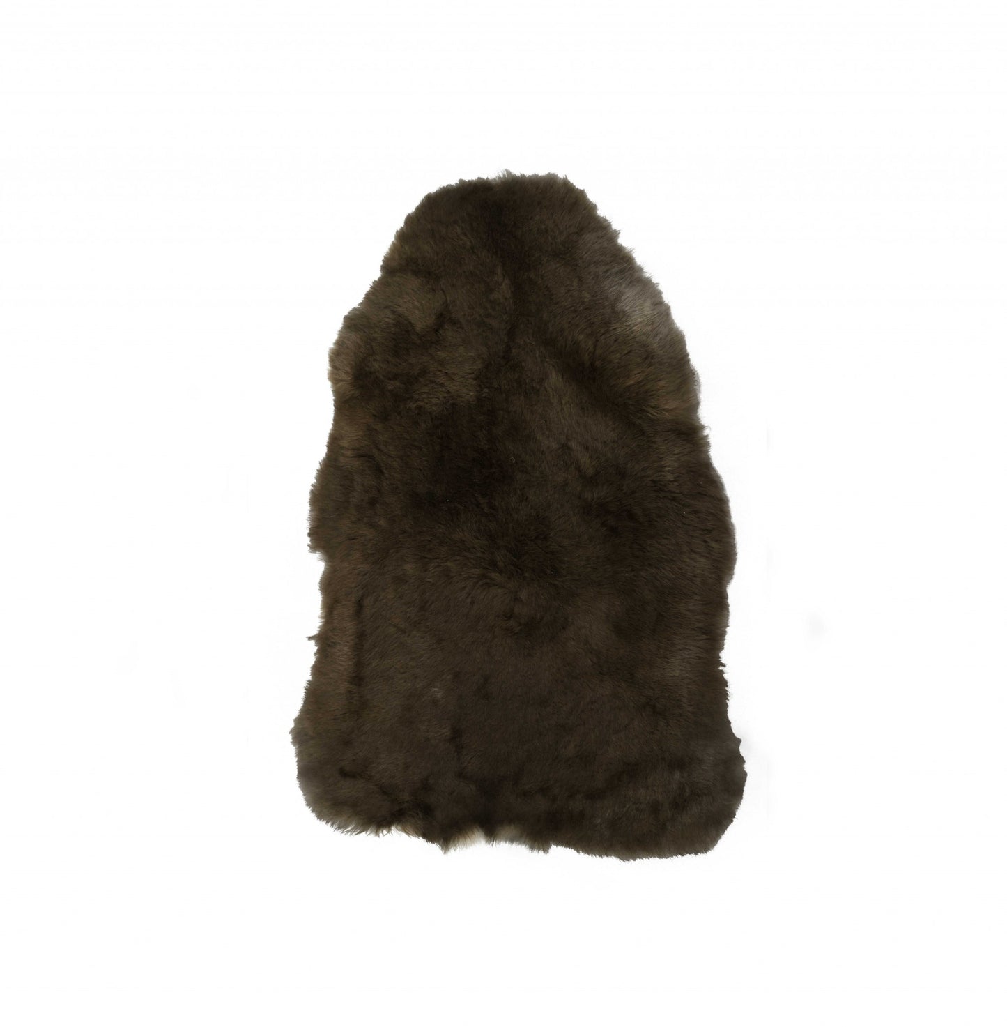 2' X 3' Brown Natural Sheepskin Single Short Haired Area Rug