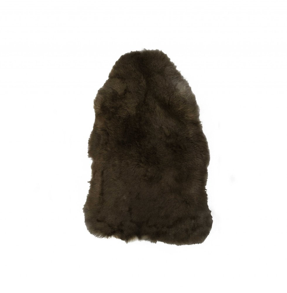 2' X 3' Green And Black Genuine Sheepskin Shag Area Rug