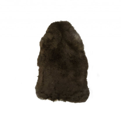 2' X 3' Green And Black Genuine Sheepskin Shag Area Rug