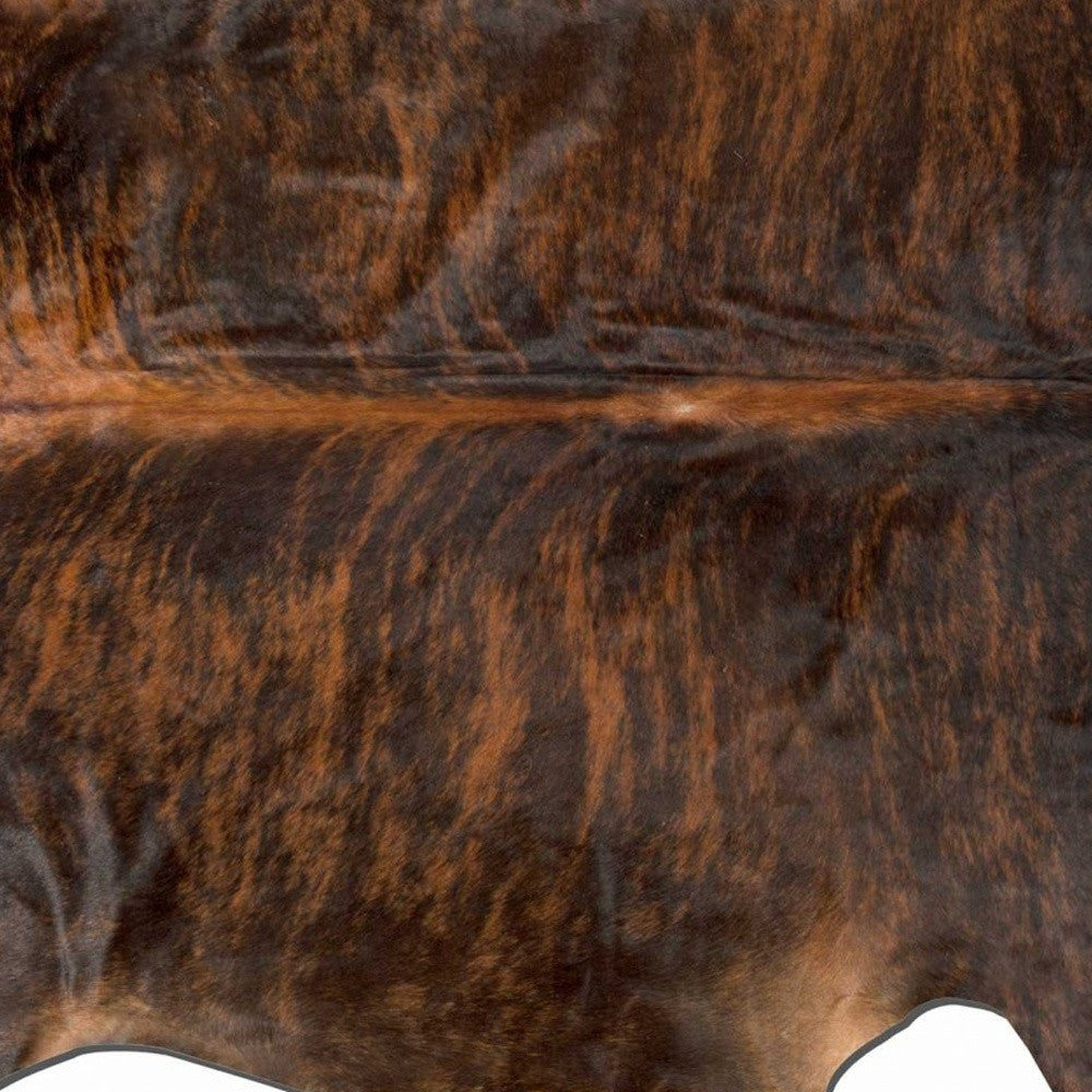 72" X 84" Dark Brindle Cowhide - Rug