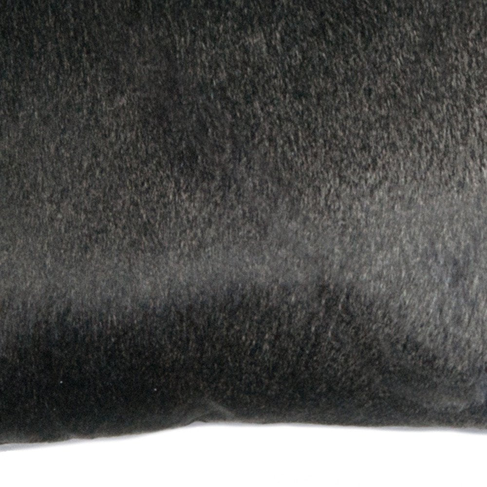 12" X 20" Off White Cowhide Throw Pillow