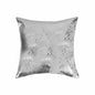 18" Silver Abstract Cowhide Throw Pillow